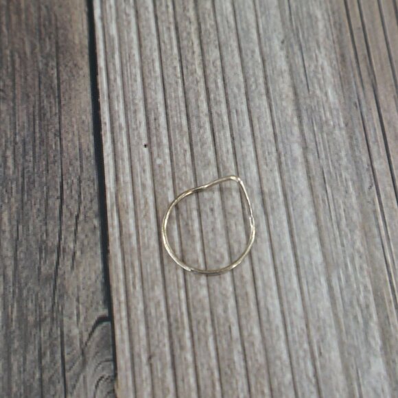 Chevron Stacking Ring Silver Gypsy Party Minimalist Bohemian Dainty Casual NWOT - Picture 4 of 12